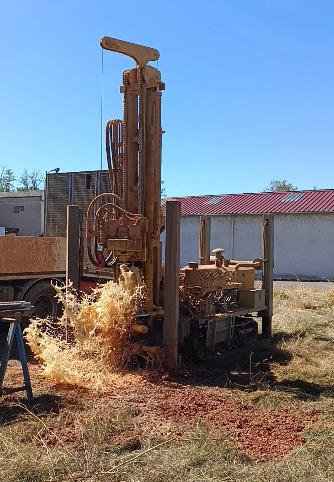 Travaux de forage et circulation d’eau